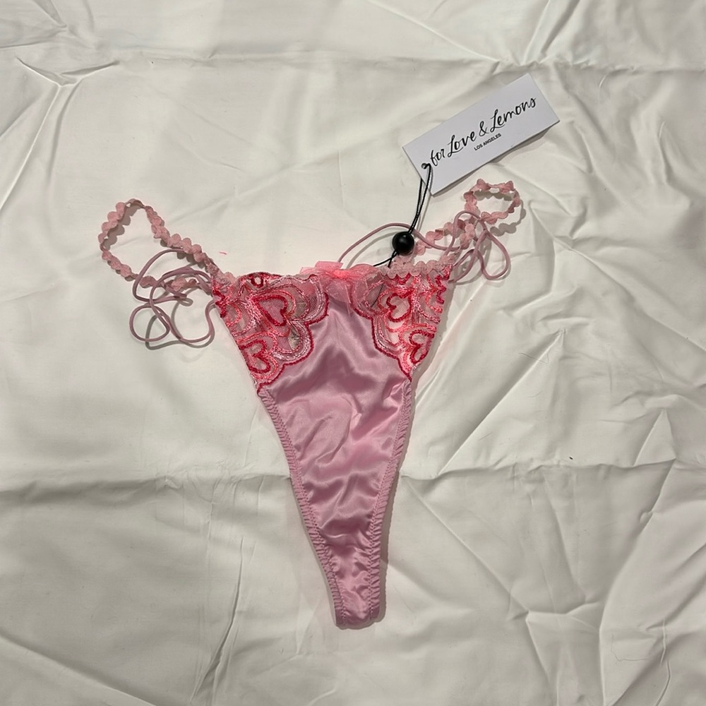 For Love And Lemons Retro Heart Thong